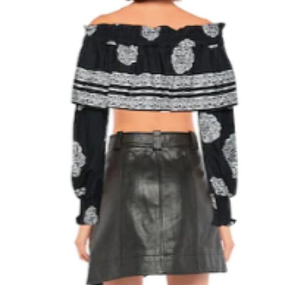 Tensione In long sleeve crop Top Black M - Picture 3 of 8